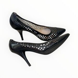 Micheal Kors Black Cutout Heels/ Size 7 1/2/ Color Black